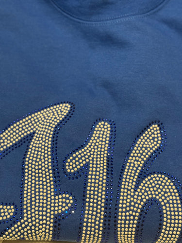 J16 - T-Shirt - Pearls in Royal Blue