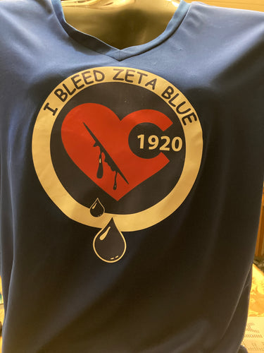 Clearance- I Bleed Zeta Blue